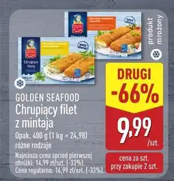 ALDI Chrupiący filet z mintaja różne rodzaje Golden Seafood oferta