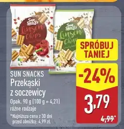 ALDI Przekąski z soczewicy SUN SNACKS różne rodzaje oferta