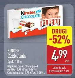 ALDI Czekolada KINDER oferta