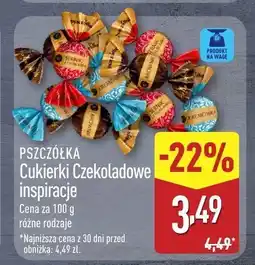 ALDI Cukierki czekoladowe Inspiracje PSZCZÓŁKA różne rodzaje oferta