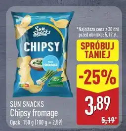 ALDI Chipsy fromage SUN SNACKS oferta