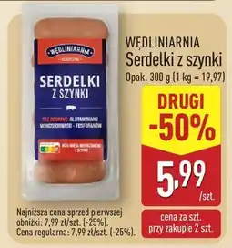 ALDI Serdelki z szynki Wędliniaria oferta