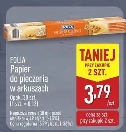 ALDI Papier do pieczenia w arkuszach Folia oferta