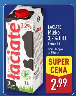 ALDI Mleko UHT 3,2% Łaciate oferta