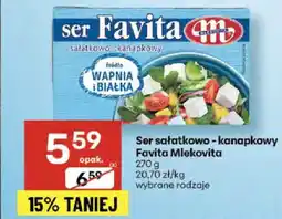 Delikatesy Centrum Ser sałatkowo - kanapkowy Favita Mlekovita oferta