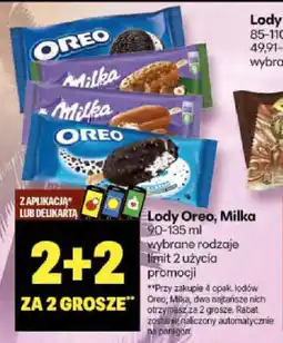 Delikatesy Centrum Lody Oreo, Milka oferta