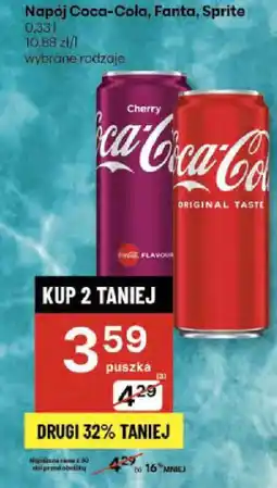 Delikatesy Centrum Napój Coca-Cola, Fanta, Sprite oferta