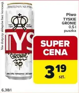 Carrefour Express Piwo TYSKIE GRONIE oferta