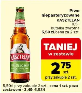 Carrefour Express Piwo niepasteryzowane KASZTELAN oferta