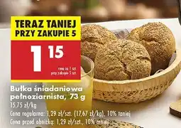 Biedronka Bułka śniadaniowa pełnoziarnista Biedronka oferta