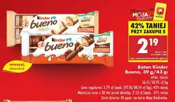 Biedronka Baton Kinder Bueno Classic 43g oferta