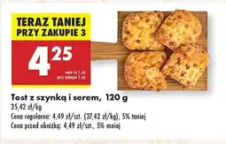 Biedronka Tost z szynką i serem Biedronka oferta
