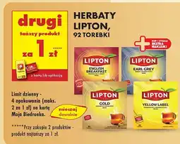 Biedronka Herbata Lipton 92 torebki oferta