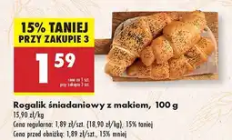 Biedronka Rogalik śniadaniowy z makiem Biedronka oferta