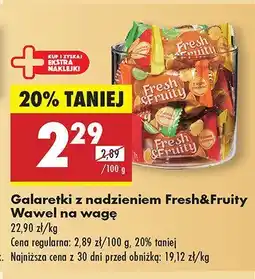 Biedronka Cukierki Galaretki z nadzieniem Fresh&Fruity Wawel oferta