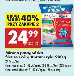 Biedronka Miruna patagońska filet ze skórą Abramczyk oferta