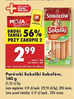 Biedronka Parówki Sokoliki Sokołów oferta