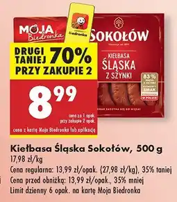 Biedronka Kiełbasa Śląska Sokołów oferta