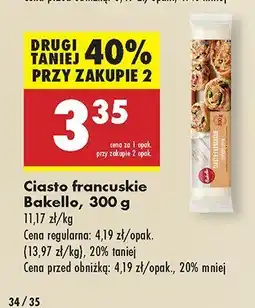Biedronka Ciasto francuskie Bakello oferta