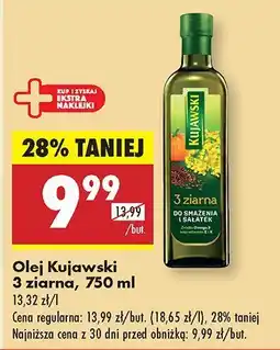 Biedronka Olej kujawski 3 ziarna oferta