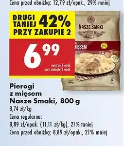 Biedronka Pierogi z mięsem Nasze Smaki oferta