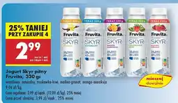 Biedronka Jogurt Skyr pitny Fruvita oferta