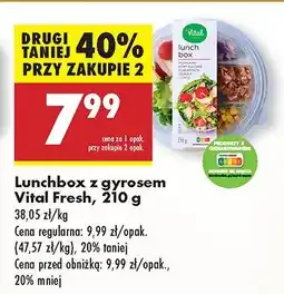 Biedronka Danie gotowe lunchbox z gyrosem Vital Fresh oferta
