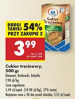 Biedronka Cukier trzcinowy Diamant/Królewski/Bakello oferta