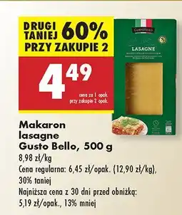 Biedronka Makaron lasagne Gusto Bello oferta