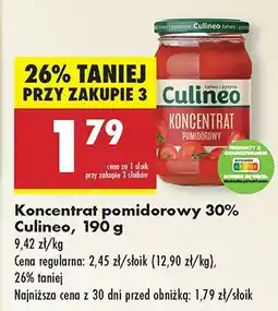 Biedronka Koncentrat pomidorowy 30% Culineo oferta