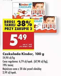 Biedronka Czekolada Kinder oferta