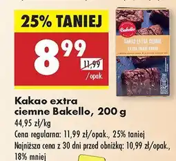 Biedronka Kakao extra ciemne Bakella oferta