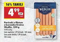 Biedronka Parówki z filetem z kurczaka Kraina Wędlin oferta