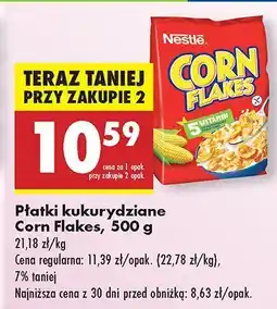 Biedronka Płatki kukurydziane Corn Flakes Nestlé oferta