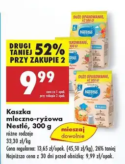 Biedronka Kaszka mleczno-ryżowa Nestle oferta
