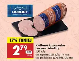 Biedronka Kiełbasa krakowska parzona Morliny oferta