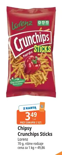 E.Leclerc Chipsy Crunchips Sticks papryka Lorenz oferta