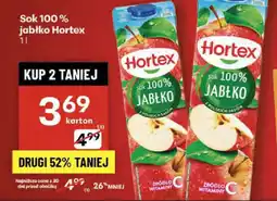 Delikatesy Centrum Sok 100% jabłko Hortex oferta