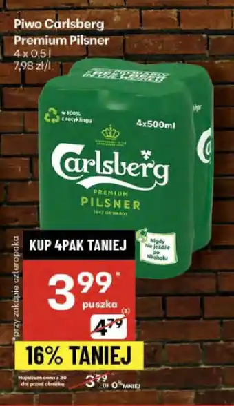 Delikatesy Centrum Piwo Carlsberg Premium Pilsner oferta