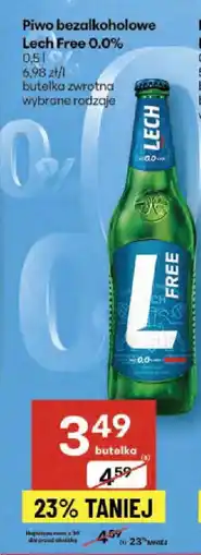 Delikatesy Centrum Piwo bezalkoholowe Lech Free 0.0% oferta