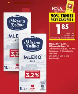 Biedronka Mleko UHT 3.2% Mleczna Dolina oferta