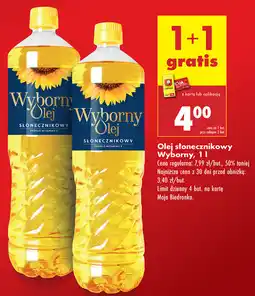 Biedronka Olej słonecznikowy Wyborny 1L oferta