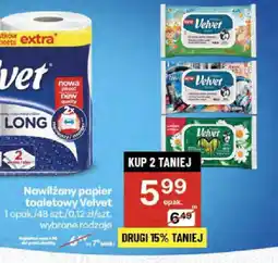 Delikatesy Centrum Nawilżany papier toaletowy Velvet oferta