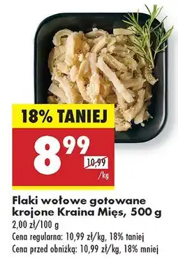 Biedronka Flaki wołowe gotowane krojone Kraina Mięs oferta