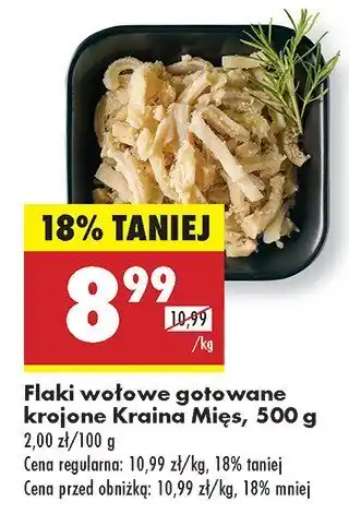 Biedronka Flaki wołowe gotowane krojone Kraina Mięs oferta