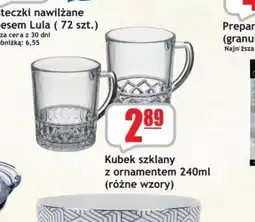 Sezamek Kubek szklany z ornamentem oferta