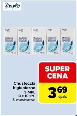Carrefour Express Chusteczki higieniczne SIMPL oferta