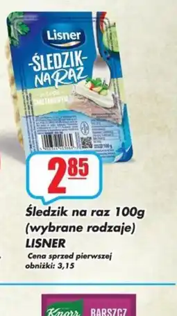 Sezamek Sledzik na raz Lisner oferta