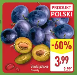 ALDI Śliwki polskie Aldi oferta