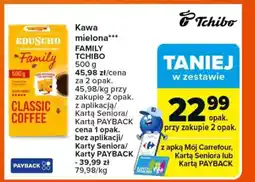 Carrefour Kawa mielona family tchibo oferta